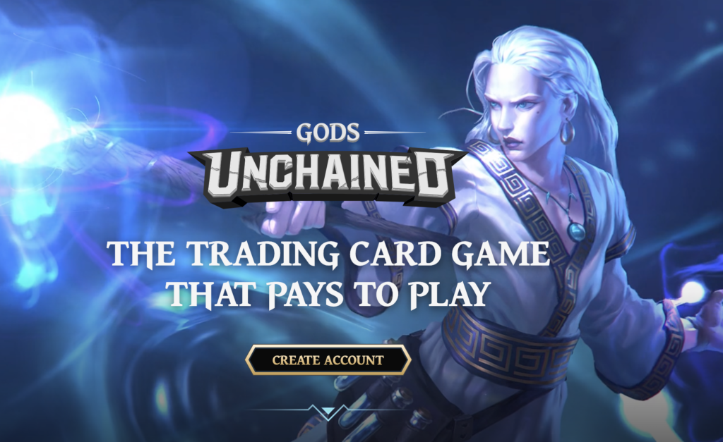 NFT trading card games with Gods Unchained